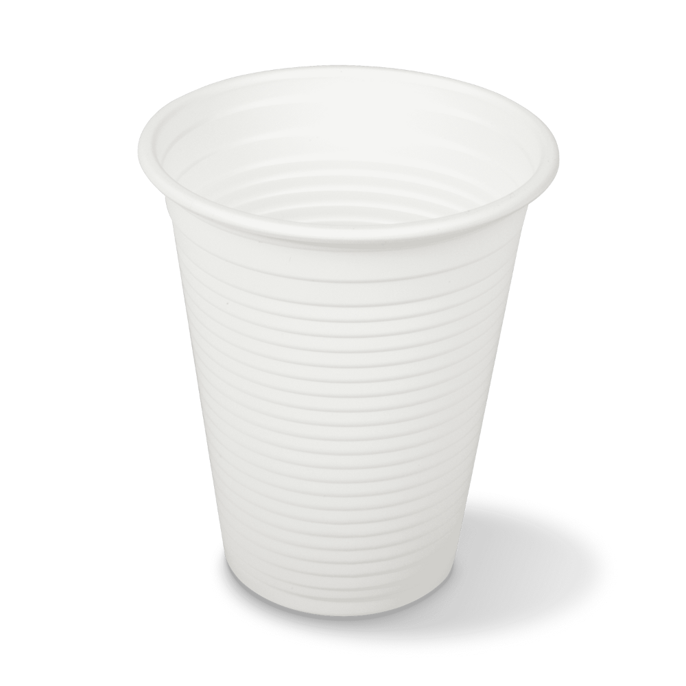 100 Gobelets Plastique 200cc Blancs