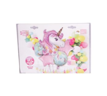 KIT 5 BALLONS UNICORN